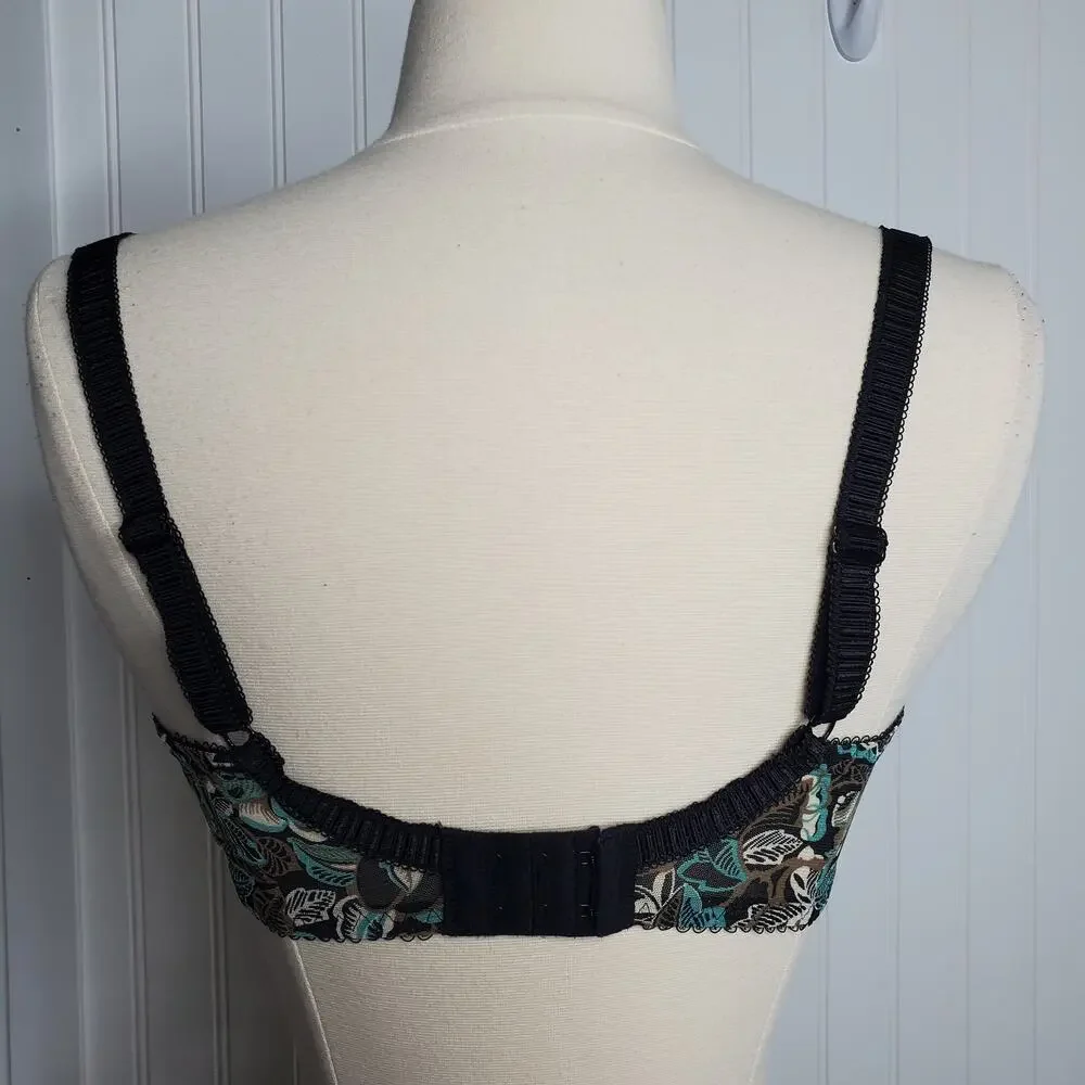 Fantasie Women's Evelyne Underwire Side Support Bra Size 32E Black Lace Comfort